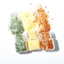 Birkenspanner Organic Glitter | Biodegradable | Plastic-Free | Easy to Apply | Long Shine | Made in Germany | 3 x 2 g | Zodiac Edition | Fire