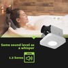 Homewerks 7130-40-BT DC Bathroom Fan with Light and Bluetooth Speaker