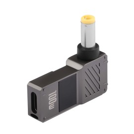 GINTOOYUN 2PCS USB C to 5.5mm Laptop Charging Adapter Female Type C to Male DC 5.5 x 2.5mm Barrel Jack Plug Converter Universal 100W PD Adapter (5525)