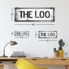 Homebody Accents Retro The Loo 4"x12" Metal Sign, Indoor