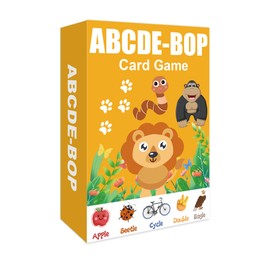 TigoFonge ABCDE-BOP Card Game, Family Party Game with Animal Characters, Interactive Slap for Game Night Party Games Family Games
