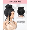 Alionly Hidden Strap 360 Glueless Lace Front Wigs 100% Human