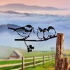 CMOISO Metal Garden Stake Bird Metal Art Garden Metal Bird