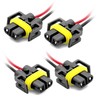 4Pcs H11 H9 H8 880 881 Female Adapters Wiring Harness