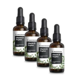 Natural Elements Vitamin A Drops Oil, 4 pieces, 50ml / 내추럴엘리먼츠 비타민A 드롭스 natural elements Vitamin A Drops Oil, 4개, 50ml