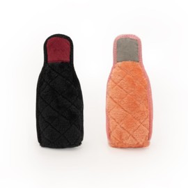 Z-Stitch® Happy Hour Crusherz 2-Pack - Merlot and Rosé, Funny Dog Toys for Aggressive Chewers, Durable Plush Alcohol Puppy Toys, Squeaky Toys for Dog Birthday