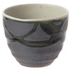 Shigaraki Ware MR-3-3516 Hechimon Tea Cup with Black Glaze