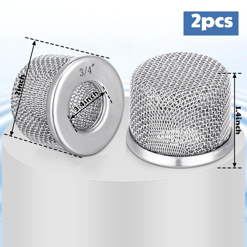 Tandefio 2 Pcs Paint Sprayer Filter Inlet Strainer Suction Hose