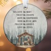 Ceramic Christmas Ornaments, Nativity Scene Birth Jesus, for Home Decor