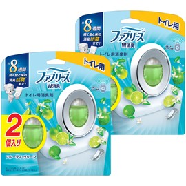 Febreze Toilet Air Freshener, Deodorizer, Odor Elimination, Dual Effect, Fruity Green, 0.2 fl oz (6.3 ml) x 4, Bulk Purchase