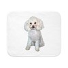CafePress Poodle Min White Sherpa Fleece Throw Blanket 60" L