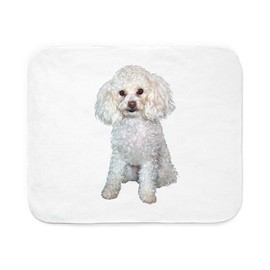 CafePress Poodle Min White Sherpa Fleece Throw Blanket 60" L x 50" W