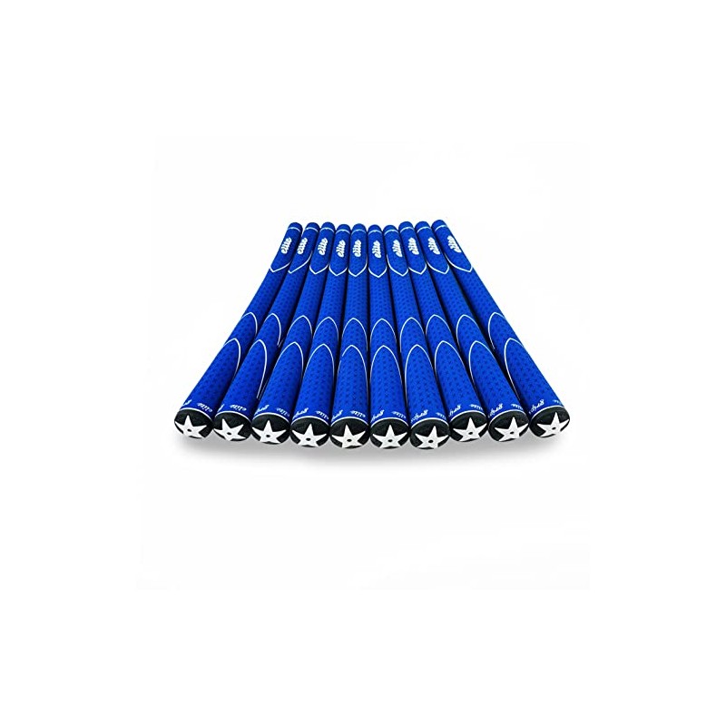elitegrips X360 Golf Grips, Set of 10, M58, Blue with