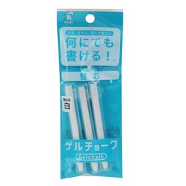 Pilot DX-GCRF6-P3-W Gel Chalk Refill, White, Pack of 3