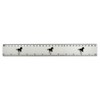 'Horse Running ' 30cm (12 Inch) White Plastic Ruler (RL00090992)