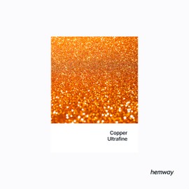 Hemway Eco Friendly Biodegradable Glitter - Copper | Ultrafine Plant-Based Metallic Flakes for Arts & Resin Crafts | Bio Supplies for Festival, Hair, Face, Body & Nail Art Decoration | 100 g