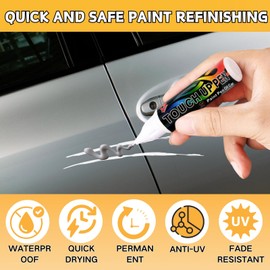 Touch Up Paint for Cars,Silver Car Scratch Remover Pen,Two-In-One Car Touch Up Fill Paint,Quick & Easy Solution to Repair Car Paint Scratches Car Touch Up Paint Pen
