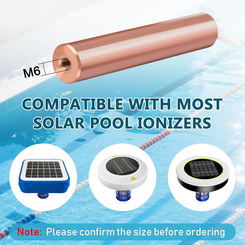 Pool Ionizer Copper Replacement Kit, 7Pcs Copper Anode Replacement Kit