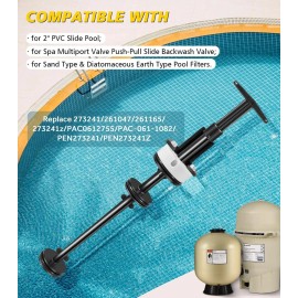 For Pentair FNS and FNS Plus Push Pull Backwash Valve Piston Rod Assembly 273241