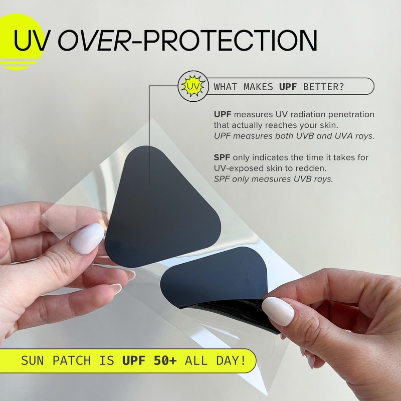 Sun Patch, Hypoallergenic Sun-Screen Cheek or Hand Patches, 100% Silicone