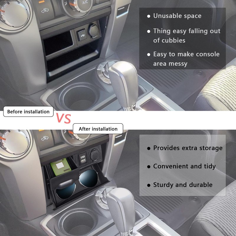 JDMCAR Storage Drawer Compatible with Toyota 4Runner Accessories 2014-2022 2023