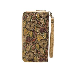 LAM GALLERY Vegan Cork Wallets Purse Handbags for Womens Eco Friendly Cork Clutch Bag - Wrist-Light3