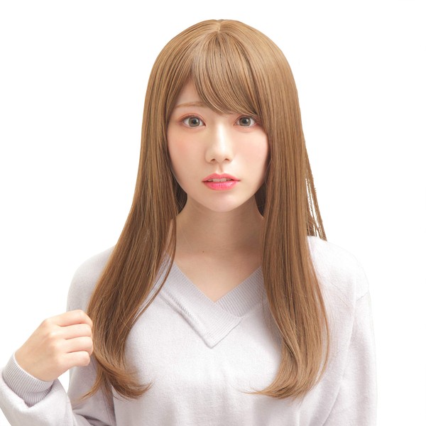 WIGGY RICH Straight Long (Maron Brown) Halloween Costume, One Size