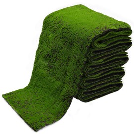 65.8 sq ft Artificial Moss Mat - Realistic Faux Green Moss Grass for Indoor & Outdoor Decor - Soft, Lush & Natural Looking Turf for Fairy Gardens, Home, Office, Patio, Wedding & DIY Crafts