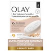 Olay Beauty Bar for Sensitive Skin, Ultra Moisture, 10x More