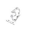 Clearine 12 Constellation Zodiac Sign Cubic Zirconia Adjustable Ring for