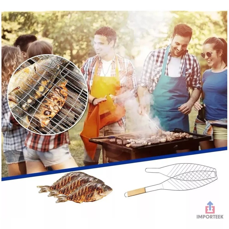 Importeek 5pz Rejilla Parrilla Zarandeado Pollo Carne Asado Ca Pescado