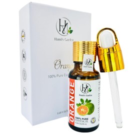Hami’s Garden Orange Essential Oil – 0.68 fl Oz/20 mL – 100% Pure and Natural – Premium Grade with Glass Dropper - for Diffusers, Skin Care, Home Care, Soap Making
