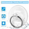 Piutouyar 12Pcs Suction Cup with Ring 1.6"/40mm Clear Key Ring