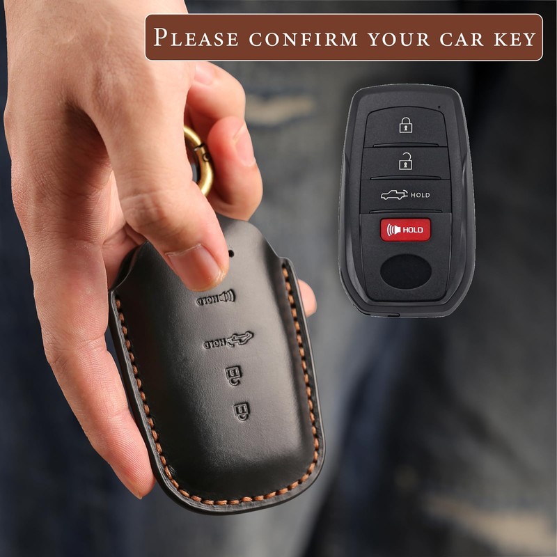 Rulansda for Toyota Key fob Cover. Compatible with Toyota Crown