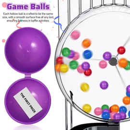 Toyvian 25 Pcs Raffle Balls Plastic Hollow Balls for Vote Box, Colored Party Game Balls Entertainment Balls for Table Game, 4cm, Random Color