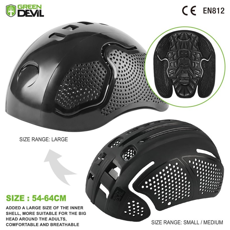GREEN DEVIL Safety Bump Cap Super Lightweight Breathable Baseball Cap