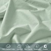 PHF 100% Garment Washed Cotton Fitted Sheet Full Size -