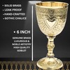 ANTIQUANA Royal Wine Goblet Solid Brass Handmade Premium Wine Cup