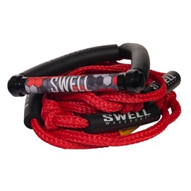 Pro Wakesurf Rope - 24' 3 Section 3/4" Line (Red)