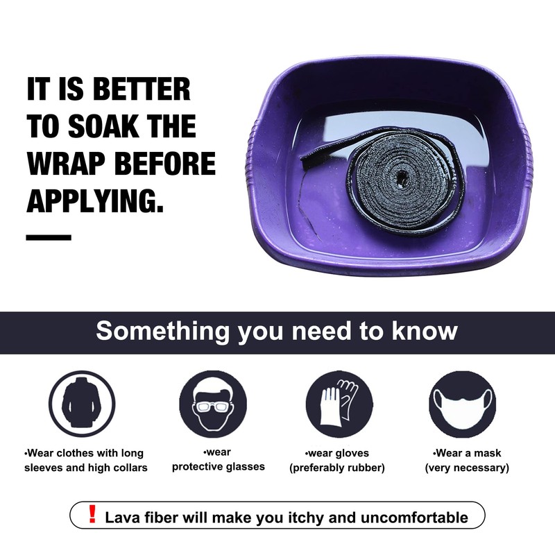 EVIL ENERGY Titanium Exhaust Header Wrap Roll 2" x 16'