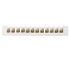 MECCANIXITY Porcelain Ceramic Terminal Block 12 Way High Temperature 177x23.5x21mm