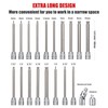 RIMKOLO 3/8 Inch Drive Long Ball End Hex Bit Socket