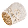 Lamp Shade E27 E26 White Carved Flower Pattern Iron Modern