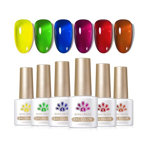 Born Pretty UV Nagellack Neon Ice Jelly Gel Nagellack UV