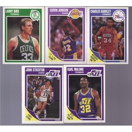 1989 / 1990 Fleer Basketball Series Complete Mint Hand Collated 168 Card Set Plus the 11 Card Sticker Set; It Was Never Issued in Factory Form. Loaded with Stars, Rookies and Hall of Famers Including Michael Jordan's 4th Year Card, Larry Bird, Kevin Mcha