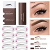 EIHI 24-Piece Eyebrow Stencil Stamp Set, with Two Eyebrow Shapers,