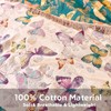 WOFNA Boho Butterfly Throw Blanket 60"x80" Twin Size Bed Blanket,100%