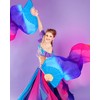 Jetec 1 Pair (left + Right) Women Belly Dance Fan
