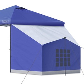 KAMPKEEPER Side Tent,Camping Tent for 10' x 10' Pop Up Canopy, Easy Set Up Gazebo,Compatible with 10' Wide Canopy Tents（Blue）