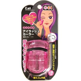 Kai Corporation Q/E/C PC Eyelash Curler (Compact), Pink